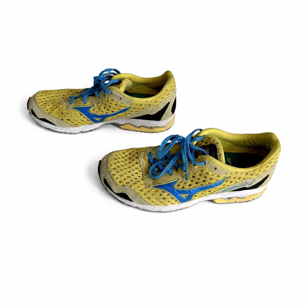 Mizuno Wave Ronin 5 Running Sneakers - Yellow/Blue - US Size 8